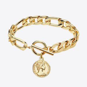 Chunky Chain Toggle Clasp Bracelet For Women